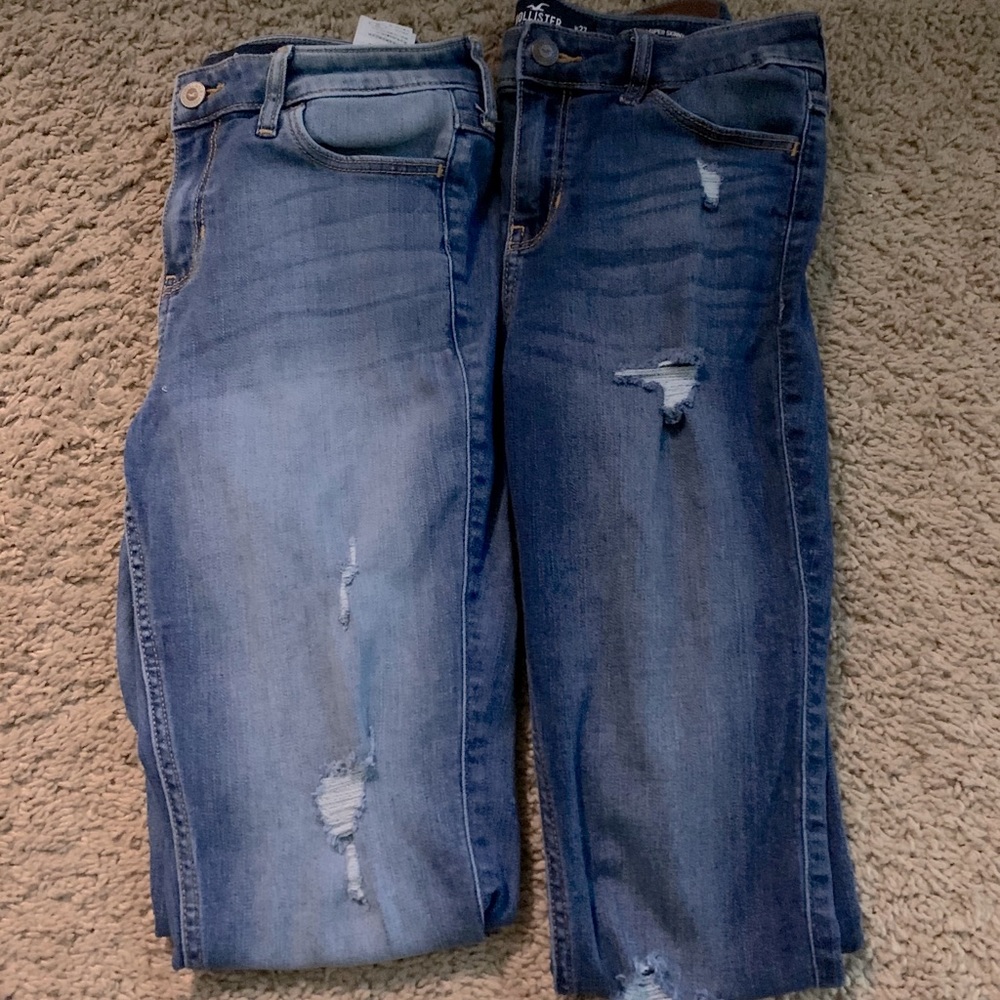 Distressed hollister jeans